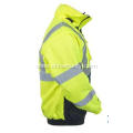 Men's High-Visibility Waterproof  Hooded Jackes